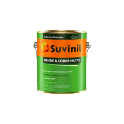 LATEX ACRILICO STANDARD FOSCO BRANCO 3,6L SUVINIL - CASAITAL