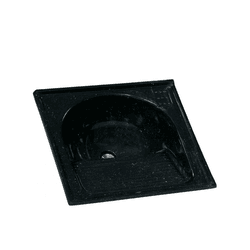 TANQUE SINTETICO SIMPLES PRETO 60X60CM RORATO - CASAITAL