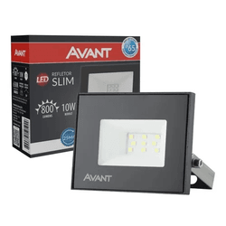 Refletor Led 10w Avant Prova D'água Ip65 Frio 6500...
