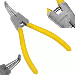 Alicate para Anéis Externo com Bico Curvo 7 Pol TI...