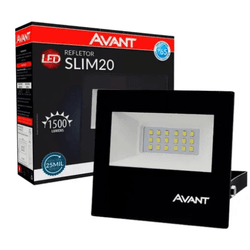 Refletor Led Slim 20w 6500k Branco Frio Ip65 a pro...