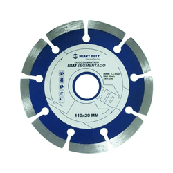 Disco Diamantado Segmentado 110X20MM Un Heavy Duty - Casas Jardim 