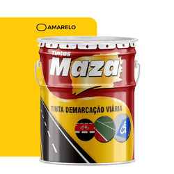 Tinta Maza Demarcação Viária Acrílica Amarela 18L... - Casas Jardim 