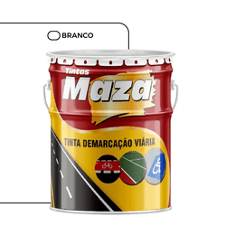 Tinta Maza Demarcação Viária Acrílica Branco 18L ... - Casas Jardim 