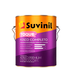 Tinta Suvinil Acrílico Toque Fosco Completo Fosco ... - Casas Jardim 