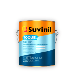 Tinta Suvinil Acrílico Toque Brilho Semi brilho Pr... - Casas Jardim 