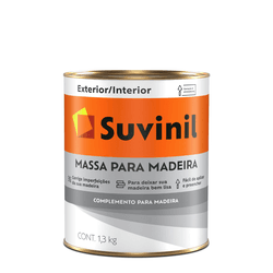 Massa Madeira Suvinil Branca Pote 1,3kg - Casas Jardim 