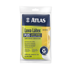 Luva Látex Plus Tamanho G Par Atlas - Casas Jardim 