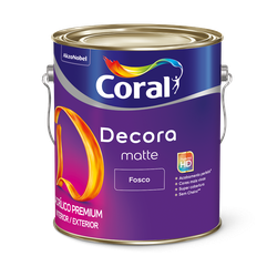 Tinta Coral Acrílico Fosco Decora Matte Branco Pre... - Casas Jardim 