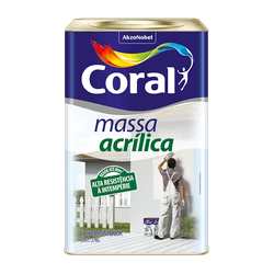 Massa Acrílica Coral 25Kg Lata - Casas Jardim 