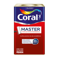 Tinta Coral Acrílico Fosco Coral Master Premium 18... - Casas Jardim 