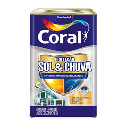 Tinta Coral Impermeabilizante Fosco Proteção Sol &... - Casas Jardim 