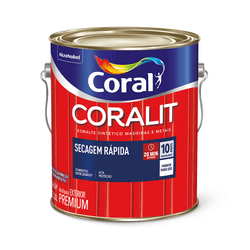 Esmalte Coral Brilhante Coralit Secagem Rápida Pre... - Casas Jardim 