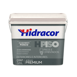 Tinta Acrílica Para Piso 3,6L Hidracor - Casas Jardim 