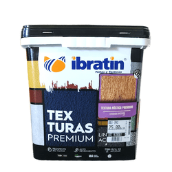 Textura Ibratin Rustica Branco Balde 25Kg - Casas Jardim 