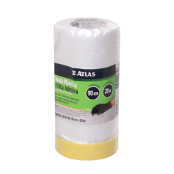 Cobertura Plástica Veda Mancha Com Fita Adesiva 90... - Casas Jardim 