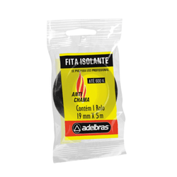 Fita Isolante Antichama 19MMX10M Preta Un Adelbras - Casas Jardim 