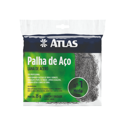 Palha de Aço Média Nª 1 Un Atlas - Casas Jardim 