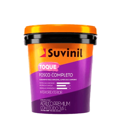Tinta Suvinil Acrílica Toque Fosco Completo Branco... - Casas Jardim 