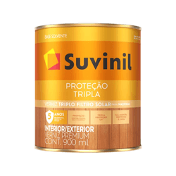 Verniz Suvinil FSolar Triplo Fosco Natural Proteçã... - Casas Jardim 