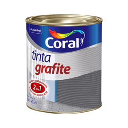 Esmalte Coral Fosco Dupla Ação Grafite Claro Premi... - Casas Jardim 