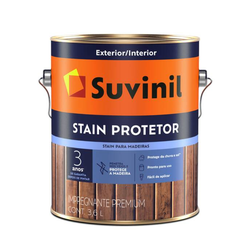 Verniz Suvinil Acetinado Stain Protetor 3,6L - Casas Jardim 