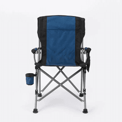 Cadeira Dobrável Em Aço Azul Camping, Pesca Porta ... - CASTRO SHOP