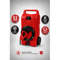 Galão de Combustível Portátil 53 Litros com Rodas ... - CASTRO SHOP