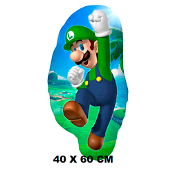 Luigi Super Mario Metalizado - CELEBRAH ARTIGOS PARA FESTAS