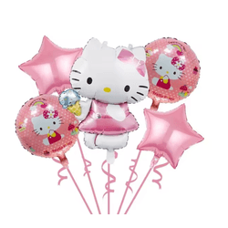 Arranjo Hello Kitty Metalizado - CELEBRAH ARTIGOS PARA FESTAS