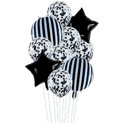 Arranjo de Balões Black White - CELEBRAH ARTIGOS PARA FESTAS