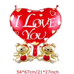 Balão I LOVE YOU Ursinhos - CELEBRAH ARTIGOS PARA FESTAS