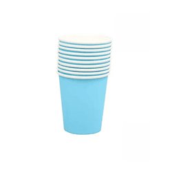 Copo de Papel Azul Candy Descartável 250ml - 10 un... - CELEBRAH ARTIGOS PARA FESTAS
