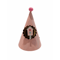 Chapéu de Festa Jardim das Borboletas Casinha - CELEBRAH ARTIGOS PARA FESTAS