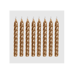 Vela de Aniversário Espiral Silver Festas - Dourad... - CELEBRAH ARTIGOS PARA FESTAS