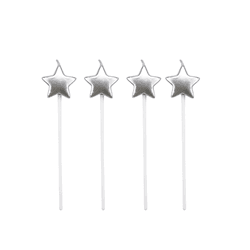 Vela de Aniversário Estrela Silver Festas - Prata ... - CELEBRAH ARTIGOS PARA FESTAS