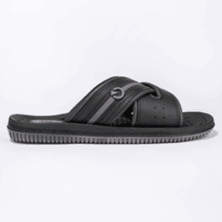 Chinelo Slide Cartago Fiji IV Cinza/Preto - 11608 ... - Centuria Calçados