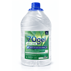 Álcool Gel Incolor - Galão 5 litros - César Embalagens