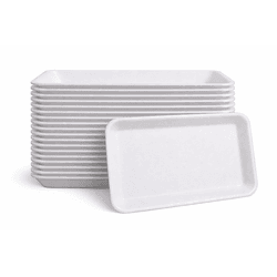 Bandeja de Isopor Branca R3 - 400 unidades - César Embalagens