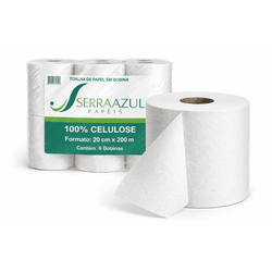 Bobina Papel Toalha Extra Luxo 20x200 Mts - Fardo ... - César Embalagens