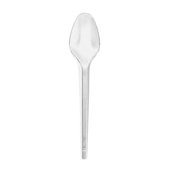Colher Sobremesa Acrílico 12,5 cm - 50 unidades - César Embalagens