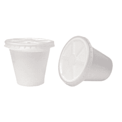 Copo Isopor com Tampa 180ml - César Embalagens