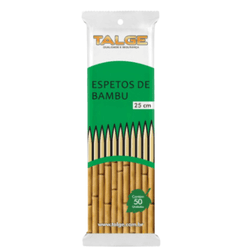 Espeto de Bambu - 50 unidades - César Embalagens