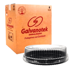 Embalagem Plástica para Bolos G 32 MB PRETA - GALV... - César Embalagens