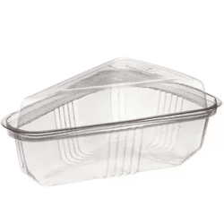Embalagem Plástica para Fatia Pudim / Bolo / Torta... - César Embalagens