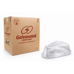 Embalagem Plástica para Fatia Pudim / Bolo G 635 -... - César Embalagens