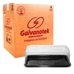 Embalagem Plástica para Bolos G 65 Preto - GALVANO... - César Embalagens