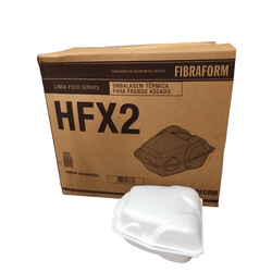 Embalagem Isopor Frango Assado - 100 unidades - César Embalagens