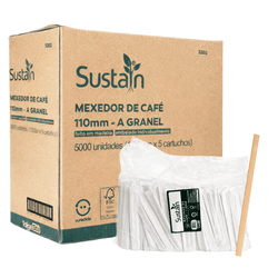 Mexedor de Bambu Embalado - Caixa 5.000 unidades - César Embalagens