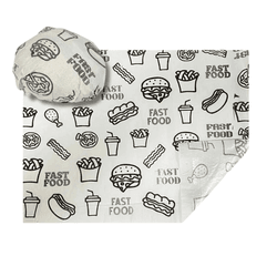 Papel Acoplado para Lanche 40 x 40 - 500 folhas - César Embalagens